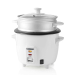 MELISSA Riskokare | 0,6 l | 300 W | Non stick-beläggning | Avtagbar skål | Ångkorg | Varmhållningsfunktion | Automatisk avstängning | Vit MELISSA Riskokare | 0,6 l | 300 W | Non stick-beläggning | Avtagbar skål | Ångkorg | Varmhållningsfunktion | Automatisk avstängning | Vit
