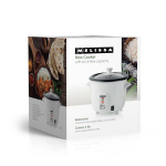MELISSA Riskokare | 0,6 l | 300 W | Non stick-beläggning | Avtagbar skål | Ångkorg | Varmhållningsfunktion | Automatisk avstängning | Vit MELISSA Riskokare | 0,6 l | 300 W | Non stick-beläggning | Avtagbar skål | Ångkorg | Varmhållningsfunktion | Automatisk avstängning | Vit