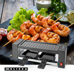 MELISSA Raclette / Gourmet Set | 2 personer | 400 W | 23 x 10 cm | Non-stick beläggning
