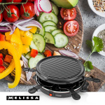 MELISSA Raclette / Gourmet Set | 6 personer | 800 W | Ø 29 cm | Non-stick beläggning