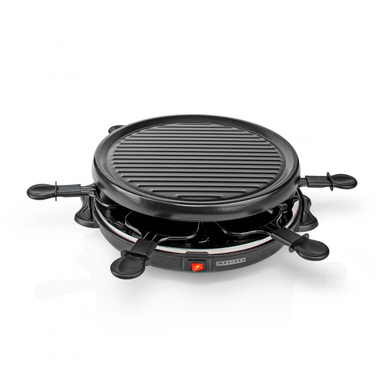 MELISSA Raclette / Gourmet Set | 6 personer | 800 W | Ø 29 cm | Non-stick beläggning