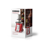 MELISSA Chokladfontän | 90 B | 32 cm | 3 metallnivåer | Röd / Vit MELISSA Chokladfontän | 90 B | 32 cm | 3 metallnivåer | Röd / Vit