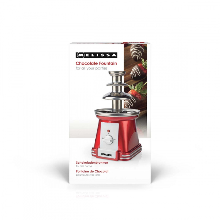 MELISSA Chokladfontän | 90 B | 32 cm | 3 metallnivåer | Röd / Vit MELISSA Chokladfontän | 90 B | 32 cm | 3 metallnivåer | Röd / Vit