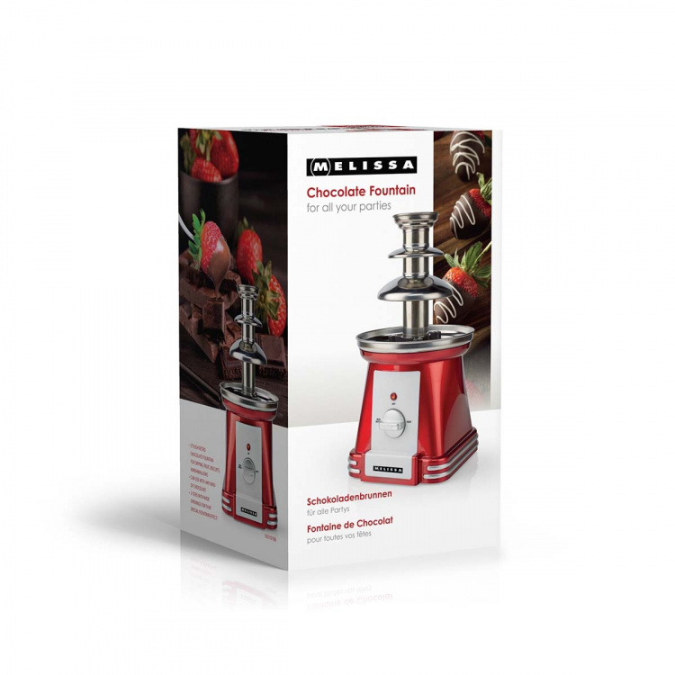 MELISSA Chokladfontän | 90 B | 32 cm | 3 metallnivåer | Röd / Vit MELISSA Chokladfontän | 90 B | 32 cm | 3 metallnivåer | Röd / Vit