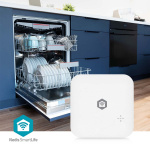 Nedis SmartLife Water Detector | Wi-Fi | Batteridriven | Förlängning ingår | Max. batteritid: 24 Månader | 80 dB | Vit