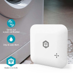 Nedis SmartLife Water Detector | Wi-Fi | Batteridriven | Förlängning ingår | Max. batteritid: 24 Månader | 80 dB | Vit