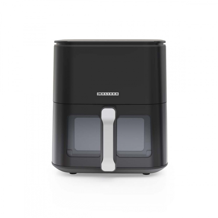 MELISSA Digital varmluftsfritös XL | 5 l | 60-min Timer | 8 förinställningar | Visningsfönster | Svart