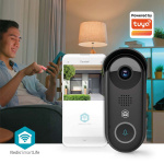 Nedis Smartlife Video Porttelefon | Transformator | Full HD 1080p | microSD (ingår inte) / Molnlagring (tillval) / Onvif | IP54 | Med rörelsesensor | Nattsikt | Svart