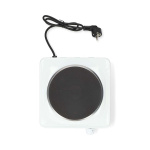 MELISSA Elektrisk värmeplatta | 1500 W | Ø 18,5 cm | 6 värmeinställningar | halkfria fötter | vit