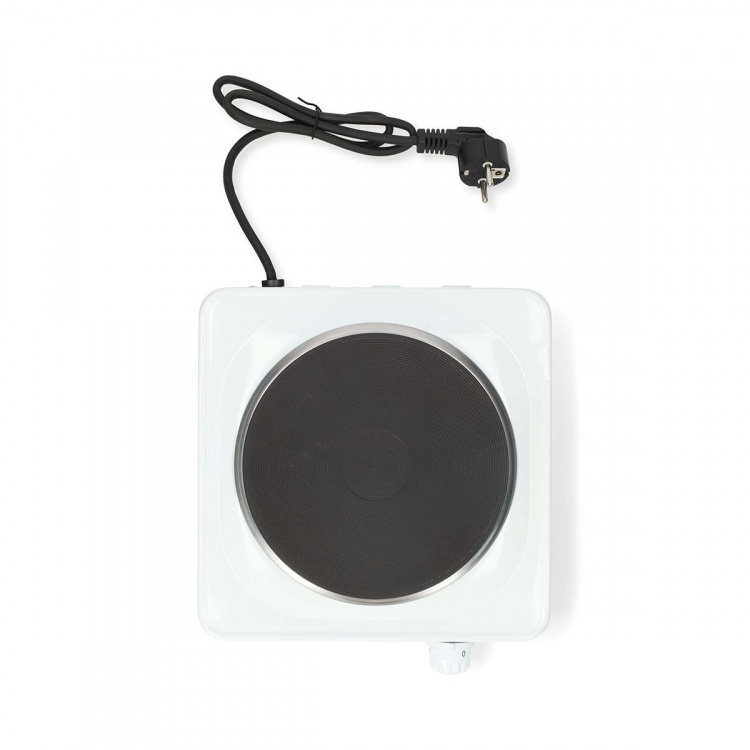 MELISSA Elektrisk värmeplatta | 1500 W | Ø 18,5 cm | 6 värmeinställningar | halkfria fötter | vit