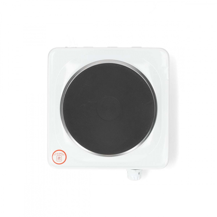 MELISSA Elektrisk värmeplatta | 1500 W | Ø 18,5 cm | 6 värmeinställningar | halkfria fötter | vit