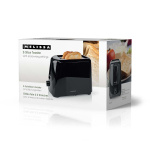 MELISSA Brödrost | 2 fack | 700 W | 6 brynningsnivåer | Löstagbar smulbricka | Avbrytfunktion | Svart