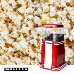 MELISSA Popcornmaskin | 60 g | 1200 W | 2 - 4 min | Röd/vit
