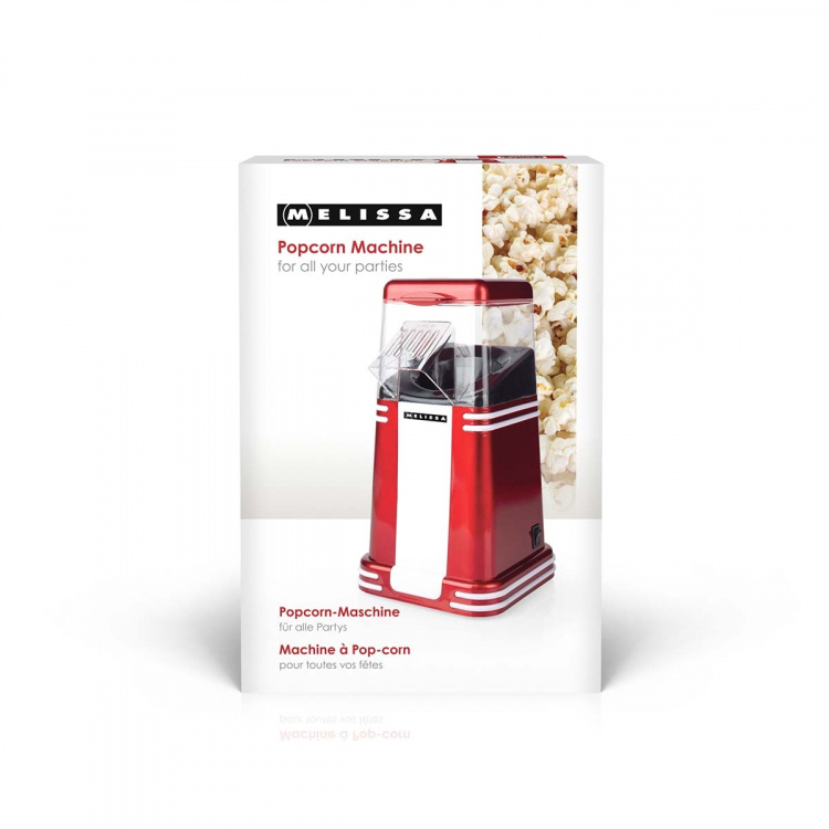 MELISSA Popcornmaskin | 60 g | 1200 W | 2 - 4 min | Röd/vit