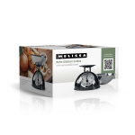 MELISSA Retro köksvåg | Analog | Metallhölje | Avtagbar skål | Max. 5 kg | 25 grams steg | Svart