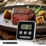 MELISSA Kötttermometer | upp till 250°C | Larmtimer | LCD-display