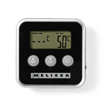 MELISSA Kötttermometer | upp till 250°C | Larmtimer | LCD-display
