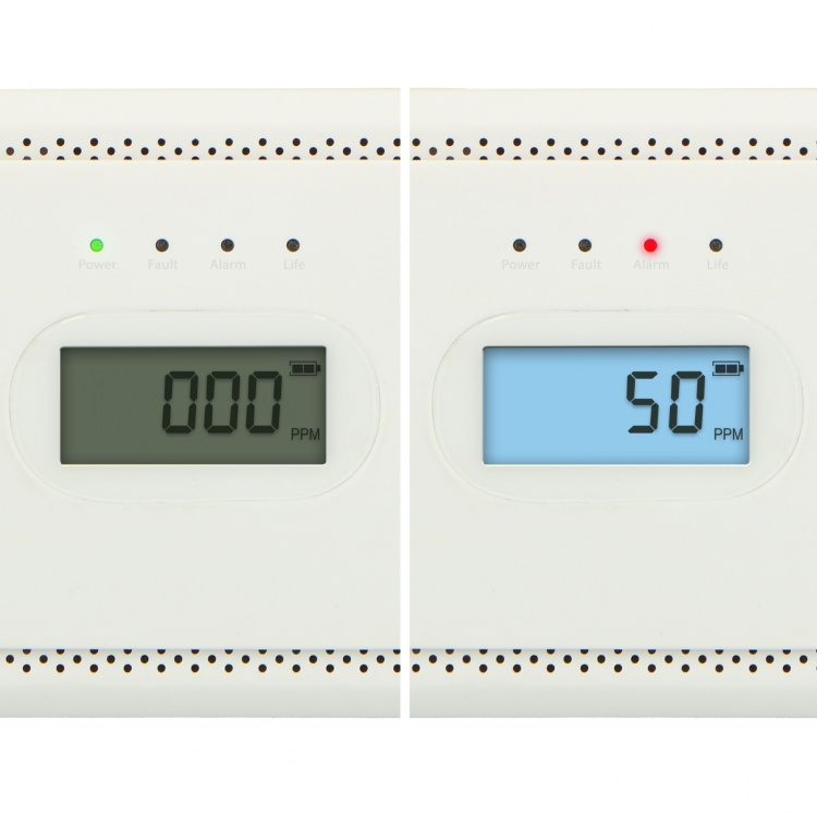 Alecto Kolmonoxidlarm med 10 års drifttid för sensor och display
