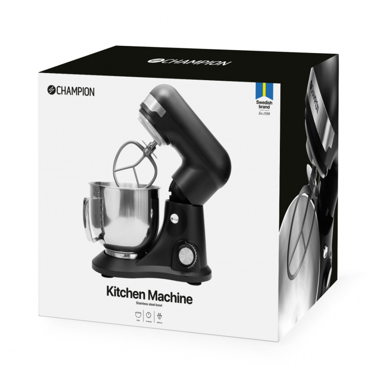 Champion Köksmaskin 5L 1000W KA300 Mattsvart