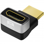 LogiLink HDMI-adapter Vinklad 270° Hane-Hona 8K/60 Hz LogiLink HDMI-adapter Vinklad 270° Hane-Hona 8K/60 Hz