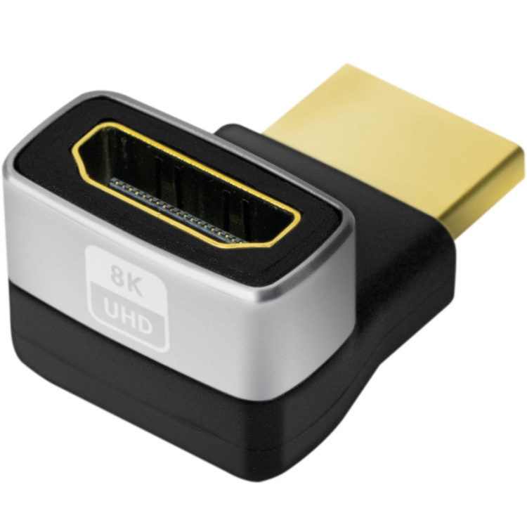 LogiLink HDMI-adapter Vinklad 270° Hane-Hona 8K/60 Hz LogiLink HDMI-adapter Vinklad 270° Hane-Hona 8K/60 Hz