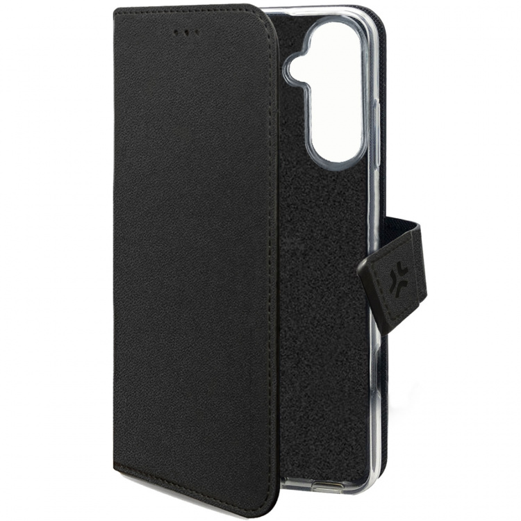 Celly Wally Wallet Case Galaxy S25 FE Svart