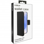 Celly Wally Wallet Case Galaxy S25 FE Svart
