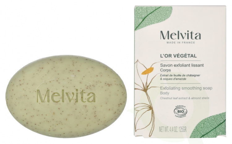 Melvita L\'Or Vegetal Bioes Smoothing Exfoliating Soap 125 g