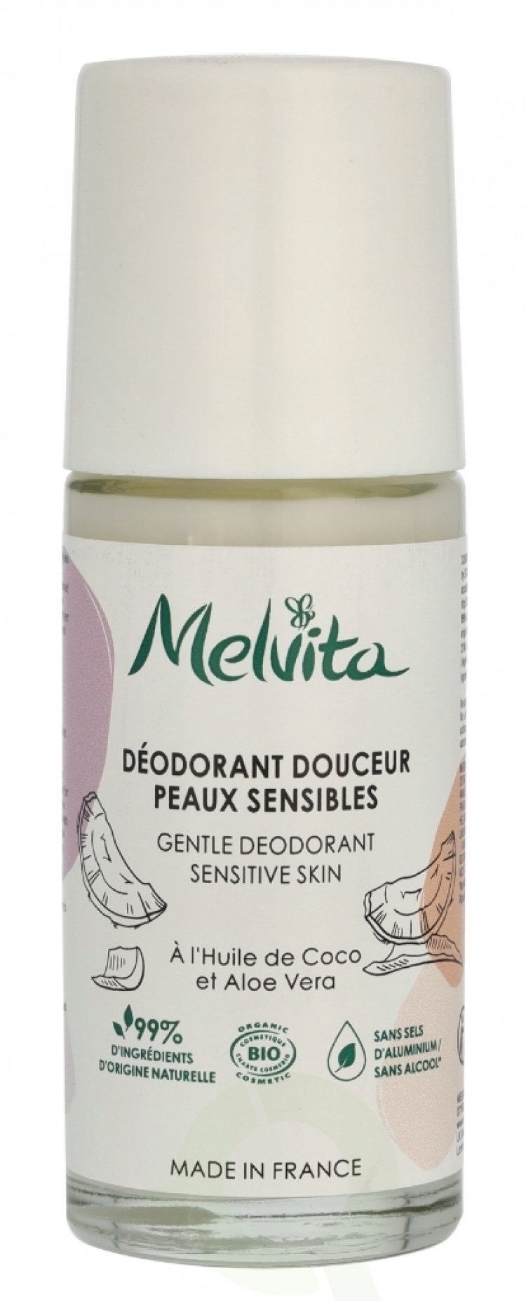 Melvita Les Essentiels Deodorant Roll-On 50 ml For Sensitive Skin