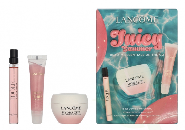Lancome Juicy Summer Essentials Giftset 40 ml Idole Edp Spray 10ml/Hydra Zen Gel Cream 15ml/Juicy Tubes 05 Marshmallow Electro 15ml