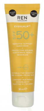 REN Evercalm Sensitive Support Sunscreen SPF50+ 50 ml