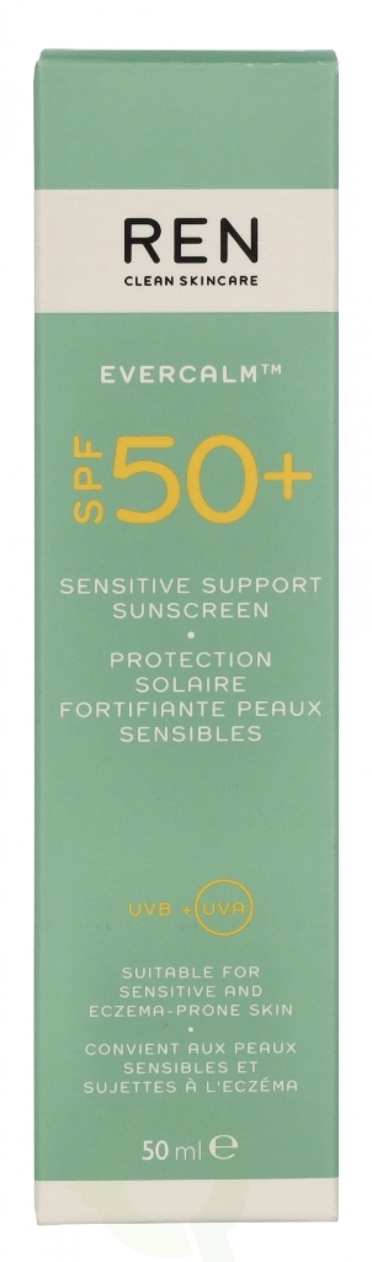 REN Evercalm Sensitive Support Sunscreen SPF50+ 50 ml