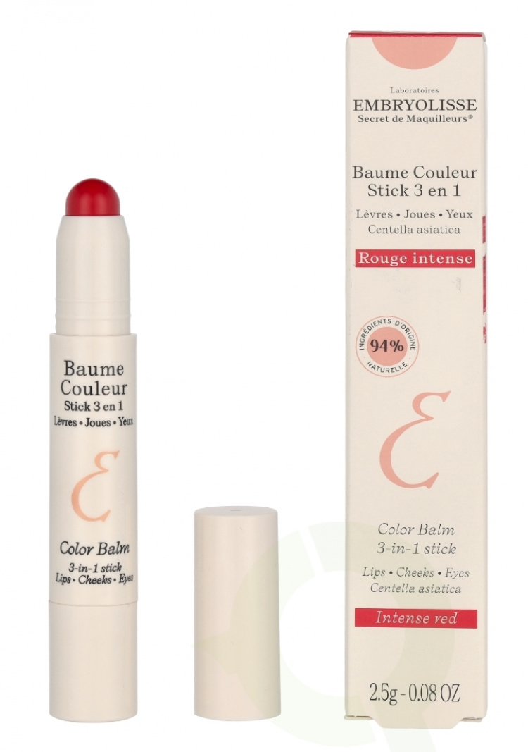 Embryolisse Color Balm 3-In-1 Stick 2.5 g Intense Red