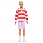 Barbie Fashionista Ken Docka Röd- och vitrandig (HYV01) Barbie Fashionista Ken Docka Röd- och vitrandig (HYV01)