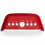 AIWA Klockradio Två alarm USB ladd-uttag Röd