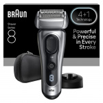 Braun Series 8 Elektrisk rakapparat - SensoAdapt, laddningsställ, 8617S - Silver Braun Series 8 Elektrisk rakapparat - SensoAdapt, laddningsställ, 8617S - Silver