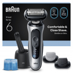 Braun Series 6 elektrisk rakapparat - SmartCare Center +2 tillbehör - 62-S7650CC - Silver Braun Series 6 elektrisk rakapparat - SmartCare Center +2 tillbehör - 62-S7650CC - Silver
