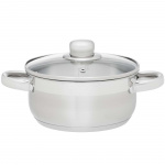 Maku Kastrull Basic i stål med glaslock 2 L Maku Kastrull Basic i stål med glaslock 2 L
