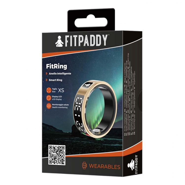 Fitpaddy Fitring Smart Ring med Display XS Fitpaddy Fitring Smart Ring med Display XS