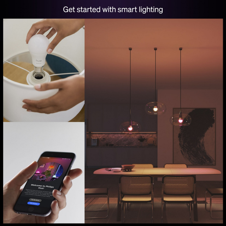 Philips Hue Essential White and color ambiance E27 60W 806lm 1-pack Philips Hue Essential White and color ambiance E27 60W 806lm 1-pack