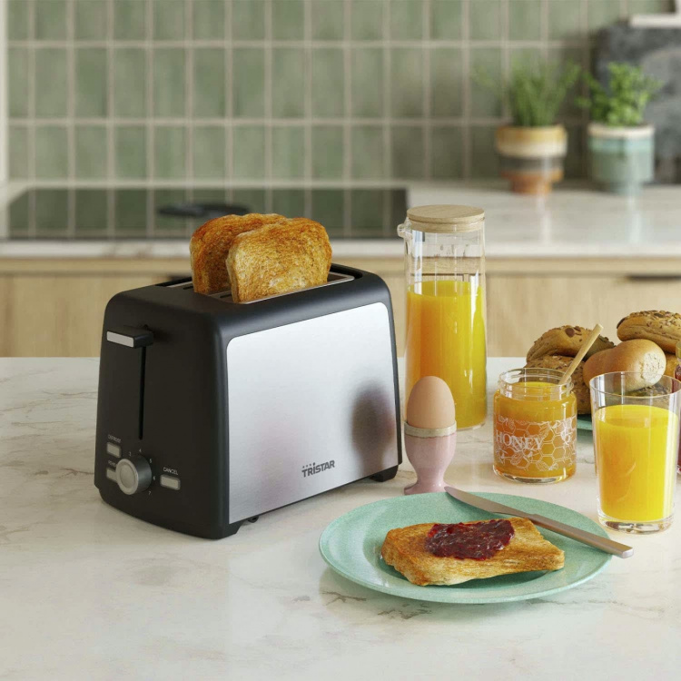 Tristar Brödrost 2 skivors 800W Rostfri - BR-1058