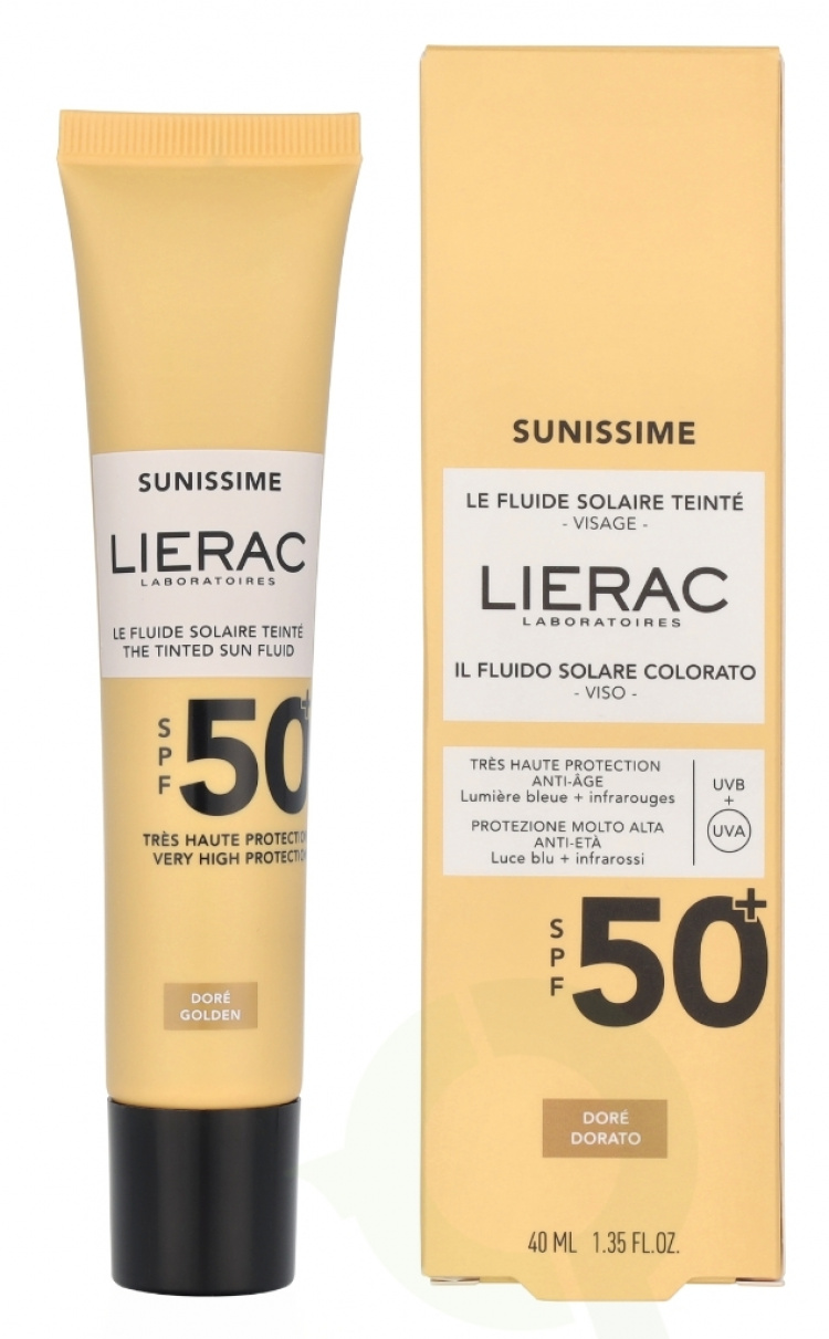 Lierac Paris Lierac Sunissime The Tinted Velvety Sun Fluid SPF50+ 40 ml Golden