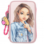 TOPModel Tredubbelt pennfodral Capybara - Rosa