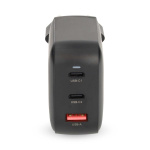 Nedis Väggladdare | 100 W | GaN | PD3.0 | Snabbladdnings funktion | 2.5 / 3.0 / 5.0 A | Antal utgångar: 3 | USB-A / 2x USB-C™ | Automatiskt val av Spänning | Svart Nedis Väggladdare | 100 W | GaN | PD3.0 | Snabbladdnings funktion | 2.5 / 3.0 / 5.0 A | Antal utgångar: 3 | USB-A / 2x USB-C™ | Automatiskt val av Spänning | Svart