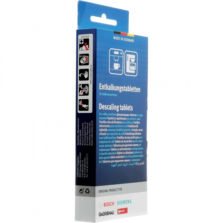 Bosch Avkalkningstabletter lämpliga för helautomatiska kaffemaskiner 3x 36 gram