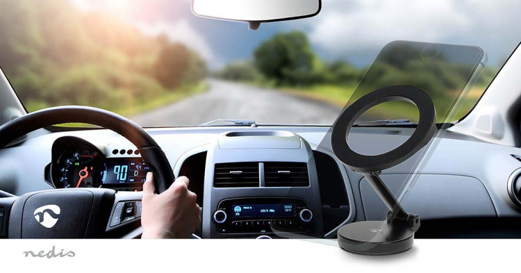 Nedis Smartphone Bil Fäste | Magnetisk | Fönster och instrumentpanel i bilen | Universella | Fullständigt justerbar / Justerbar vinkel Nedis Smartphone Bil Fäste | Magnetisk | Fönster och instrumentpanel i bilen | Universella | Fullständigt justerbar / Justerbar vinkel