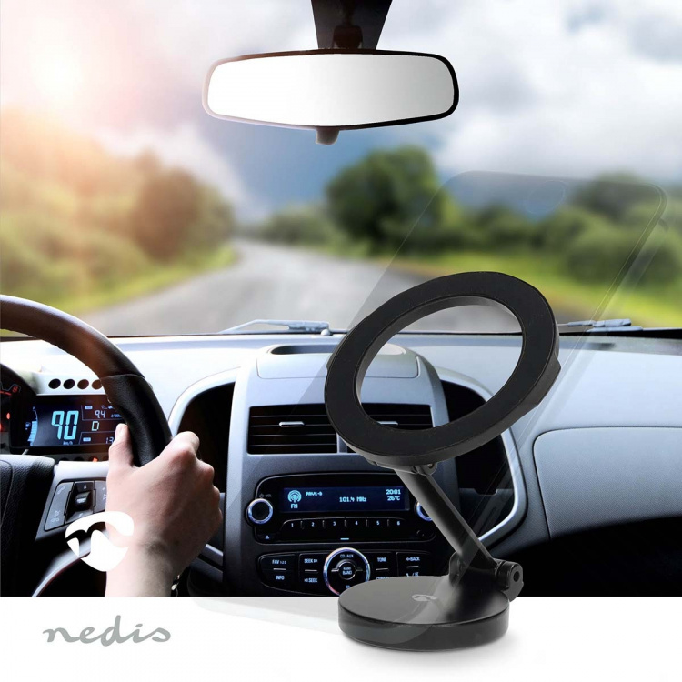 Nedis Smartphone Bil Fäste | Magnetisk | Fönster och instrumentpanel i bilen | Universella | Fullständigt justerbar / Justerbar vinkel Nedis Smartphone Bil Fäste | Magnetisk | Fönster och instrumentpanel i bilen | Universella | Fullständigt justerbar / Justerbar vinkel