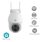 Nedis SmartLife Utomhus Kamera | Spotlight | 3MP Full HD 1296p | Panorera lutning | IP65 | Max. batteritid: 3 Månader | microSD (ingår inte) / Molnlagring (tillval) | 5 V DC | Med rörelsesensor | Nattsikt | Vit Nedis SmartLife Utomhus Kamera | Spotlight | 3MP Full HD 1296p | Panorera lutning | IP65 | Max. batteritid: 3 Månader | microSD (ingår inte) / Molnlagring (tillval) | 5 V DC | Med rörelsesensor | Nattsikt | Vit