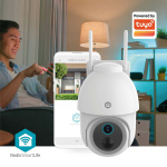 Nedis SmartLife Utomhus Kamera | Spotlight | 3MP Full HD 1296p | Panorera lutning | IP65 | Max. batteritid: 3 Månader | microSD (ingår inte) / Molnlagring (tillval) | 5 V DC | Med rörelsesensor | Nattsikt | Vit Nedis SmartLife Utomhus Kamera | Spotlight | 3MP Full HD 1296p | Panorera lutning | IP65 | Max. batteritid: 3 Månader | microSD (ingår inte) / Molnlagring (tillval) | 5 V DC | Med rörelsesensor | Nattsikt | Vit