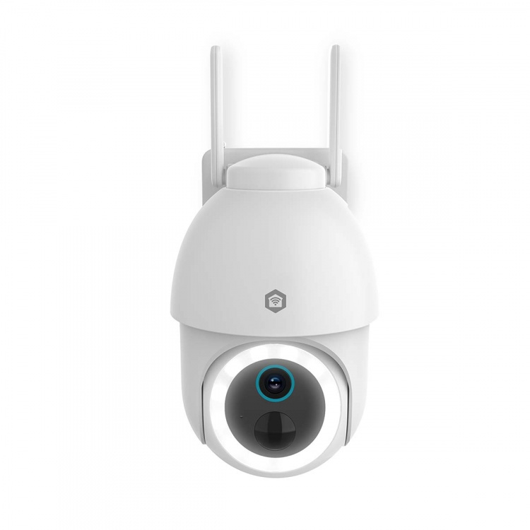 Nedis SmartLife Utomhus Kamera | Spotlight | 3MP Full HD 1296p | Panorera lutning | IP65 | Max. batteritid: 3 Månader | microSD (ingår inte) / Molnlagring (tillval) | 5 V DC | Med rörelsesensor | Nattsikt | Vit Nedis SmartLife Utomhus Kamera | Spotlight | 3MP Full HD 1296p | Panorera lutning | IP65 | Max. batteritid: 3 Månader | microSD (ingår inte) / Molnlagring (tillval) | 5 V DC | Med rörelsesensor | Nattsikt | Vit
